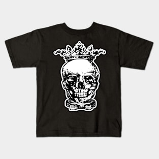 Crown Skull King Design Kids T-Shirt